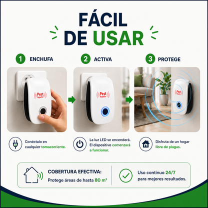 Repelente ultrasonico de plagas - 2x1 SOLO HOY