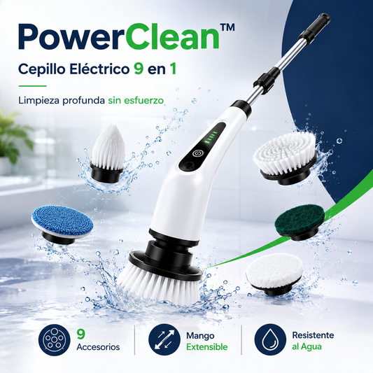 PowerClean™ | Cepillo Eléctrico 9 en 1