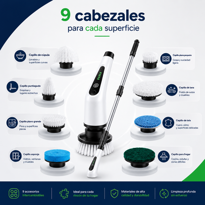 PowerClean™ | Cepillo Eléctrico 9 en 1